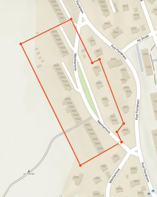 Havárie vodovodu- přerušení dodávky pitné vody ul. Menhartova