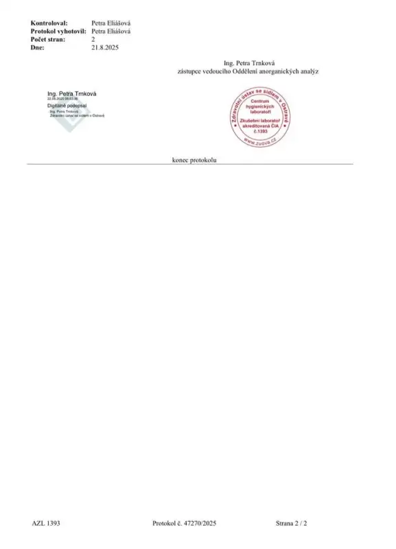 Nadlimitní množství železa Fe- AKTUALIZACE
